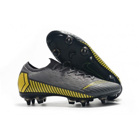 Nike Scarpe Mercurial Vapor XII SG-Pro Anti Clog Grigio Giallo
