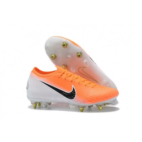 Nike Scarpe Mercurial Vapor XII SG-Pro Anti Clog Arancione Bianco