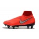 Nike Phantom Vision Elite DF Anti-Clog SG-PRO Rosso Argento