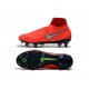 Nike Phantom Vision Elite DF Anti-Clog SG-PRO Rosso Argento