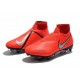 Nike Phantom Vision Elite DF Anti-Clog SG-PRO Rosso Argento
