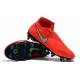 Nike Phantom Vision Elite DF Anti-Clog SG-PRO Rosso Argento