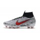 Neymar Nike Mercurial Superfly 6 Elite AG-Pro Bianco Nero Rosso