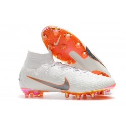 Nike Mercurial Superfly 6 Elite AG-Pro Bianco Arancione