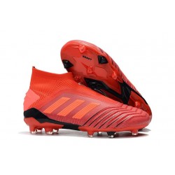 Nuovo Scarpe 2019 adidas Predator 19+ FG - Rosso