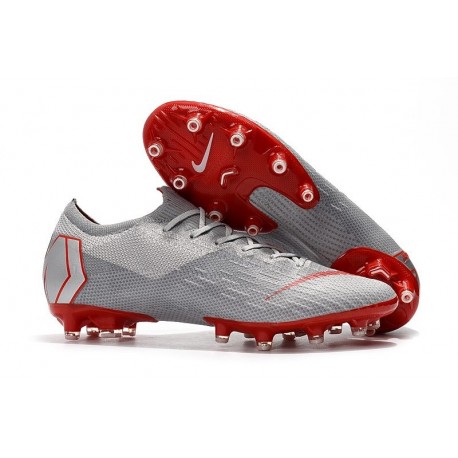 Scarpe da Calcetto Nike Mercurial Vapor XII AG-PRO Grigio Rosso