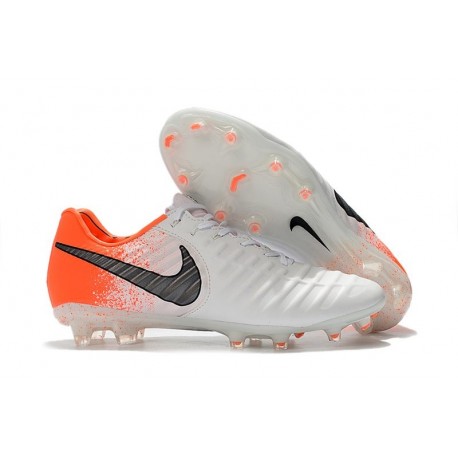Scarpa da Calcio Nike Tiempo Legend 7 Elite FG - Bianco Arancio